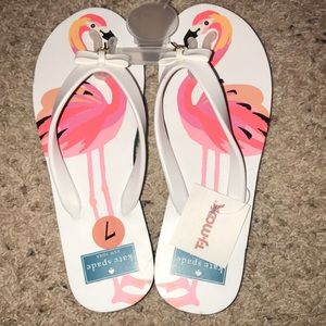Kate Spade Flamingo Flip Flops